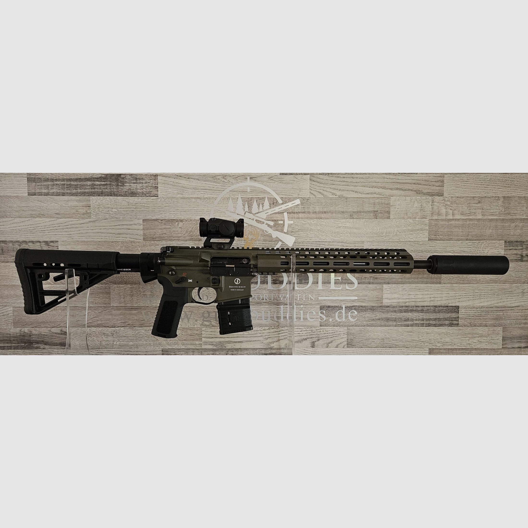 Schmeisser AR-15 M4FL OD Green 14,5" Kal. .223Rem. - Komplettset - Neuware vom Fachhandel