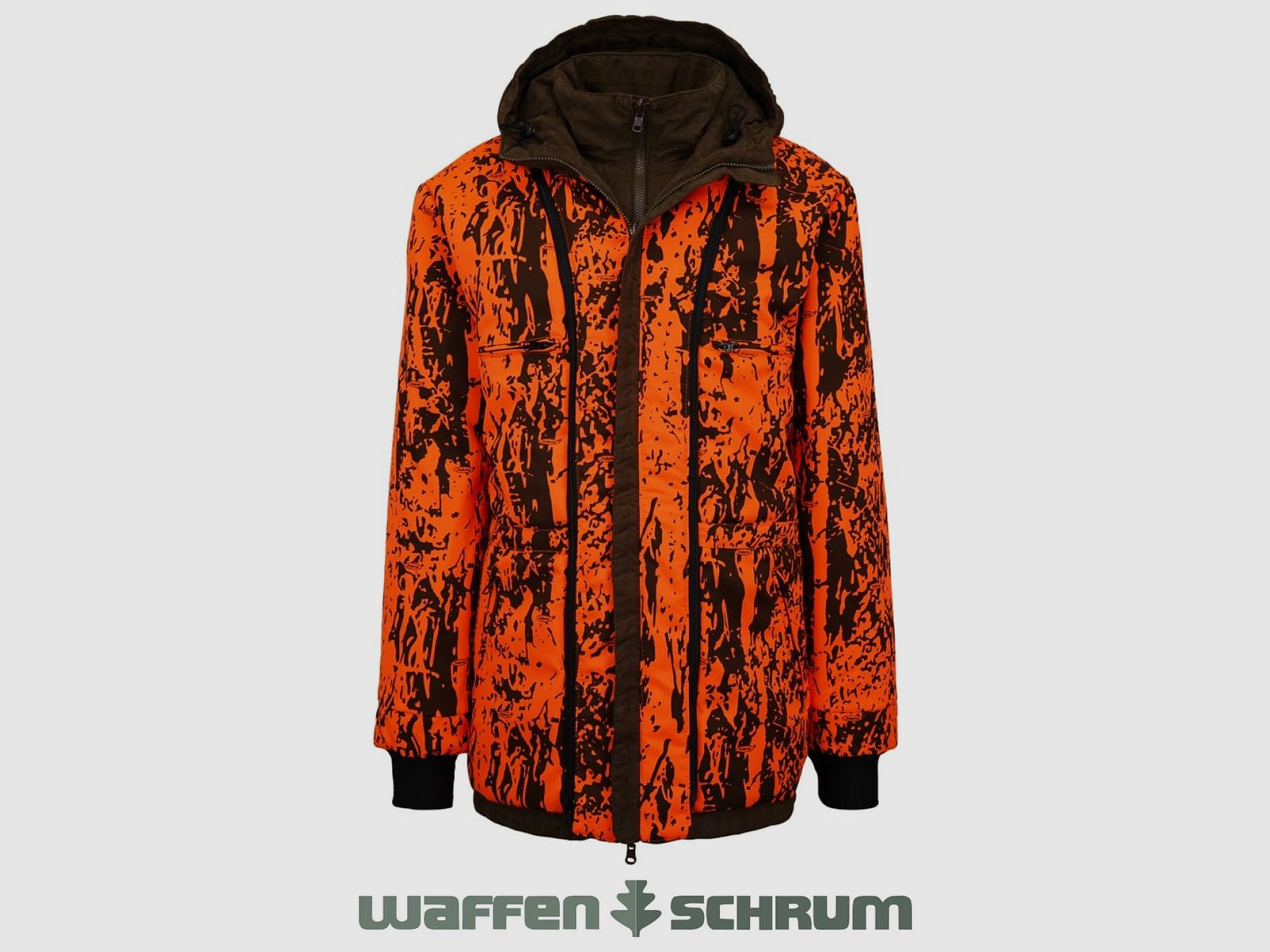 Hubertus Wendejacke Janus Micro Oliv/ orange