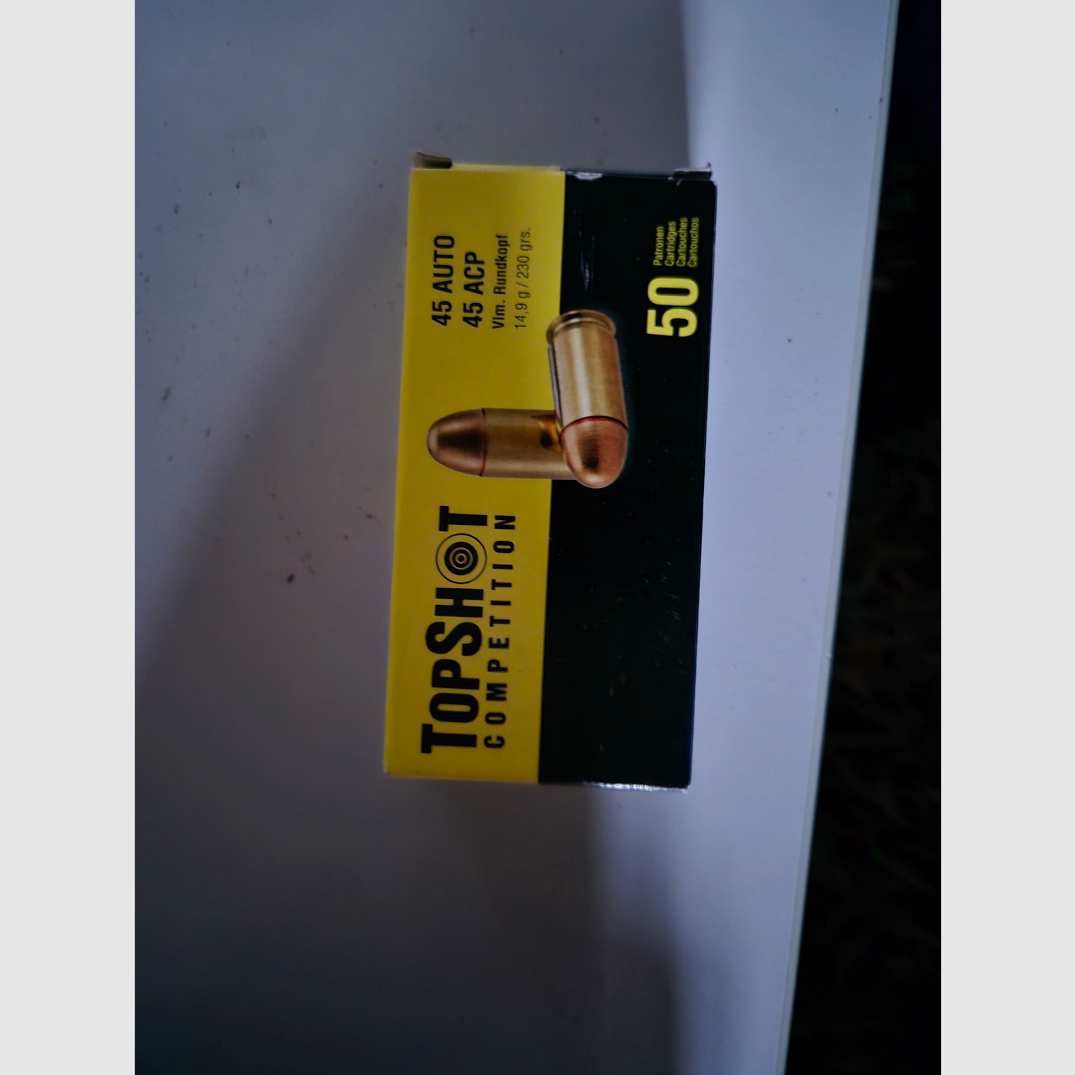 850 Schuss Munition .45, 45 ACP, 45 Auto 17x 50 Schuss TopShot Competition Kurzwaffenpatronen