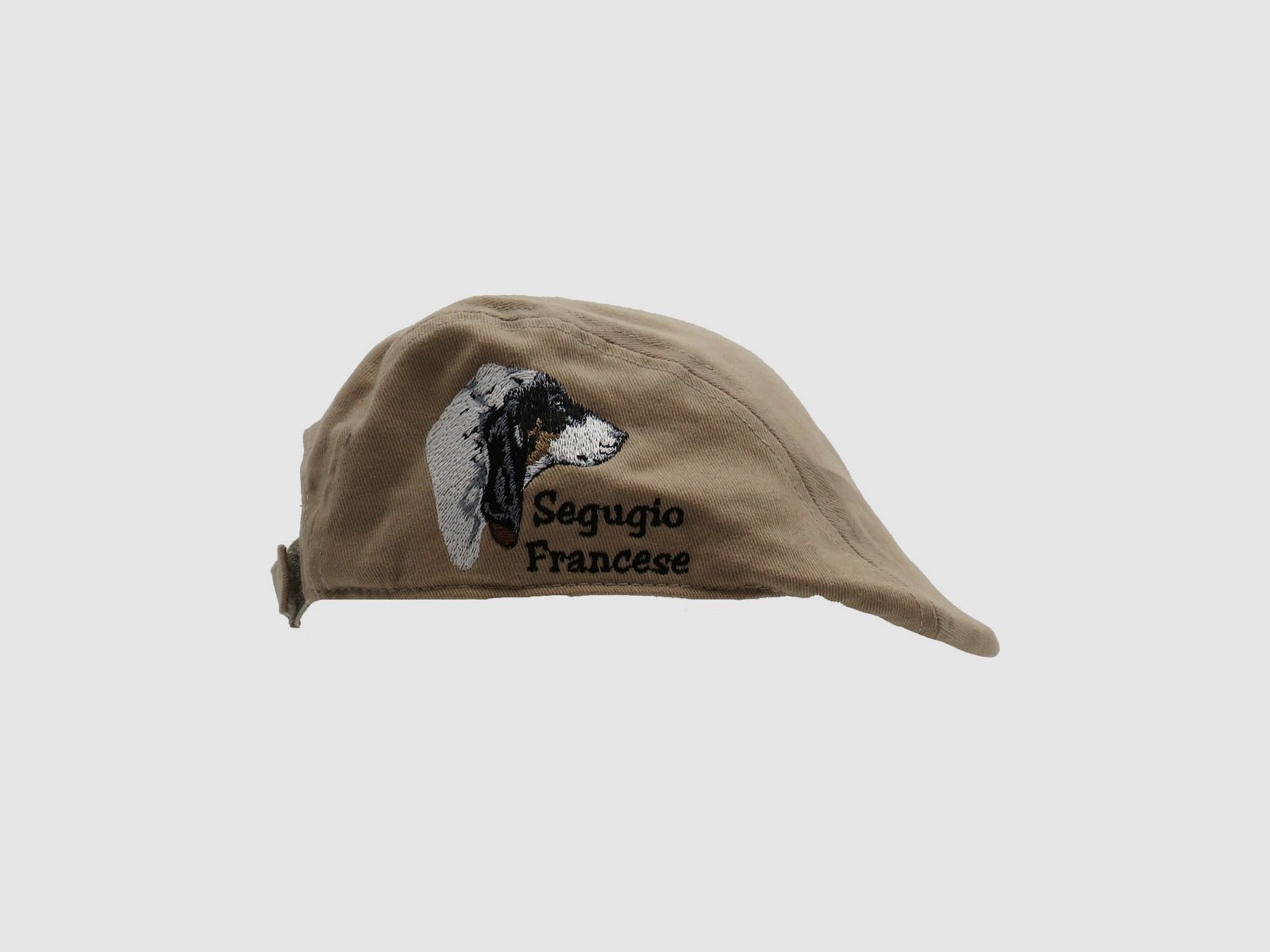 Beige Kappe mit Segugio Francese Stickerei, Bild 1 von 3