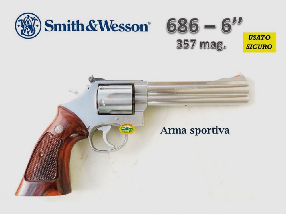 SMITH & WESSON 686 gebraucht Kal.357 mag. 6´´ R.16820