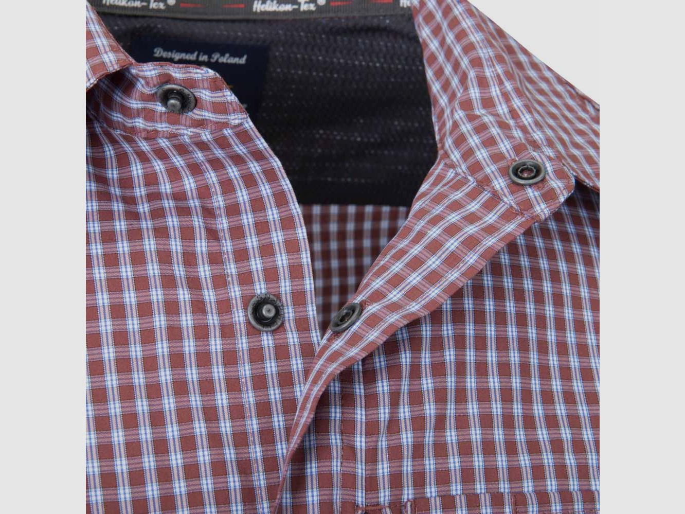 HELIKON-TEX COVERT CONCEALED CARRY SHIRT PHANTOM GREY CHECKERED