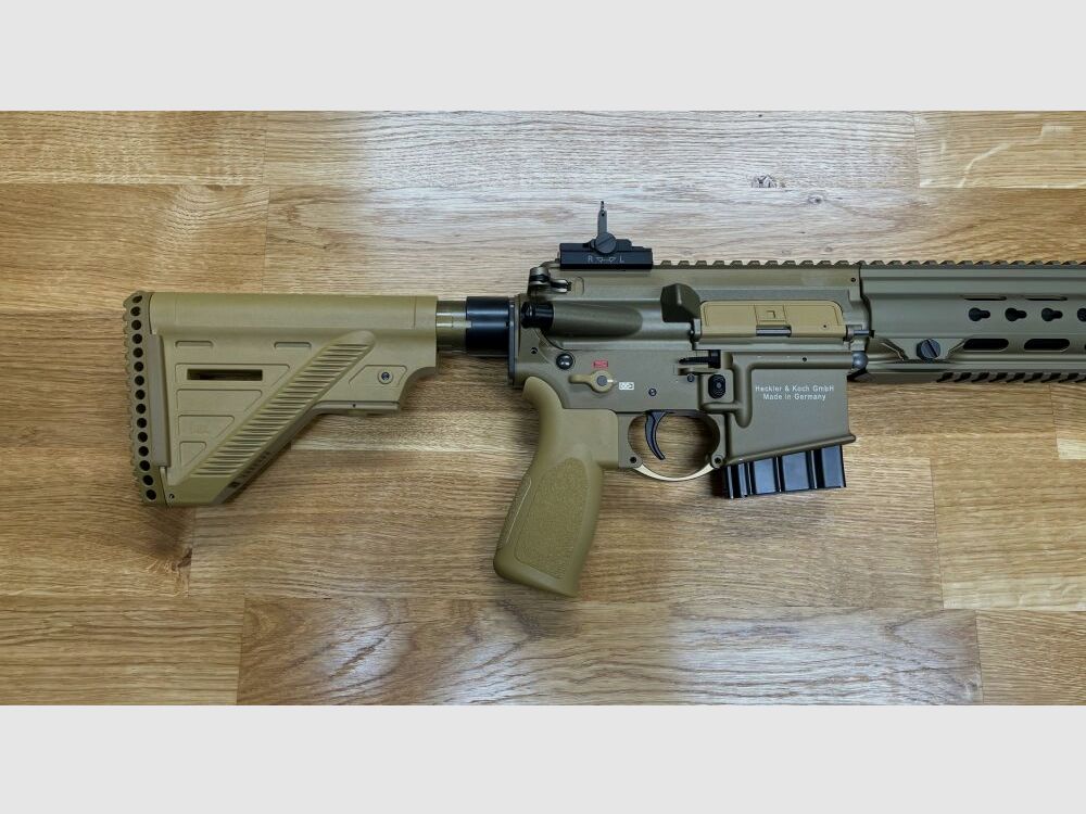Heckler & Koch MR223 A3 Slim-Line 16,5" Lauf - halbautom. Büchse .223Rem Farbe sandfarben RAL8000 - System HK416 - sportlich zugelassen!