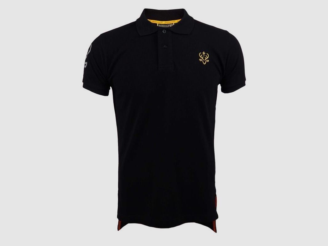 Jagdstolz Herren Polo-Shirt Black
