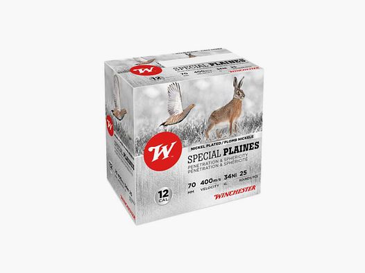 Winchester Special Plain nickel plated 12/70 34 gr
