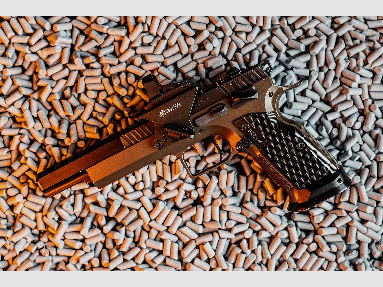 KMR S-02 .22 LR OPEN OR, SA, 10R, Bronze-Noir, canon de 6,7", image 8 sur 9