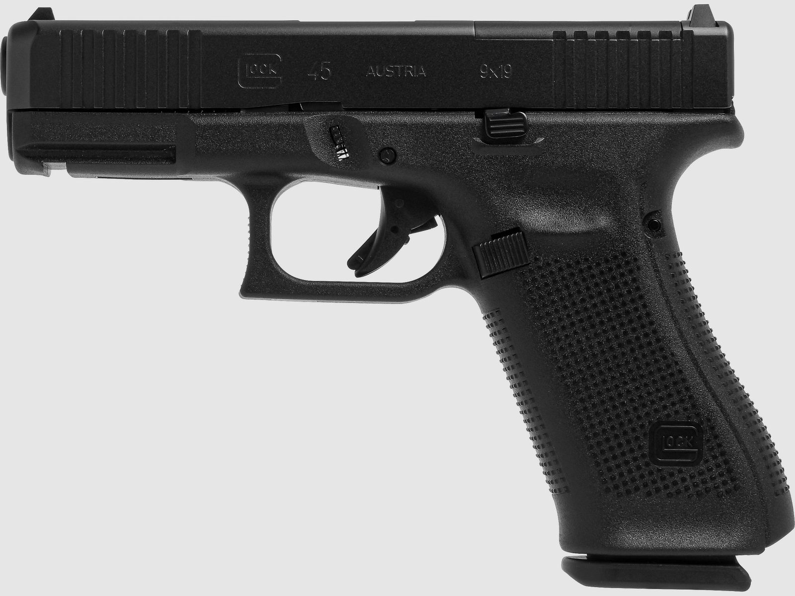Glock Pistole G45 Gen5 MOS FS 9 mm Luger 4,02″ / 102 mm 17+1, Compact Crossover