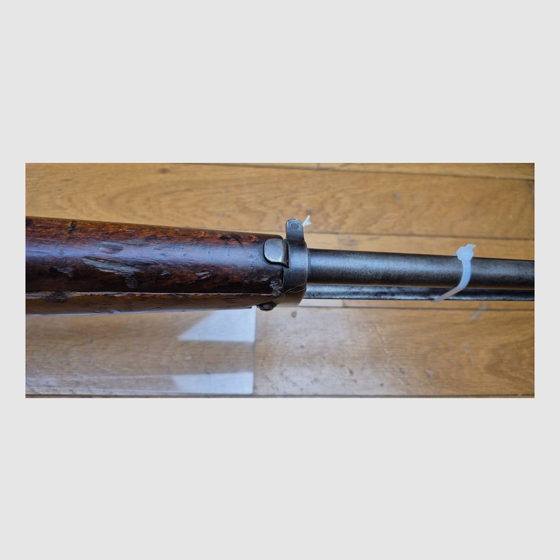 Cavalry Carbine 1891 or Moschetto da Cavalleria Carcano – Cal. 6.5×52 original – Integrated folding bayonet without its push button – Weapon adapted to model 1938 with fixed sight type Mod.1938 – Arsenal of Terni – Good barrel and mechanics – BE+, image 18 of 30