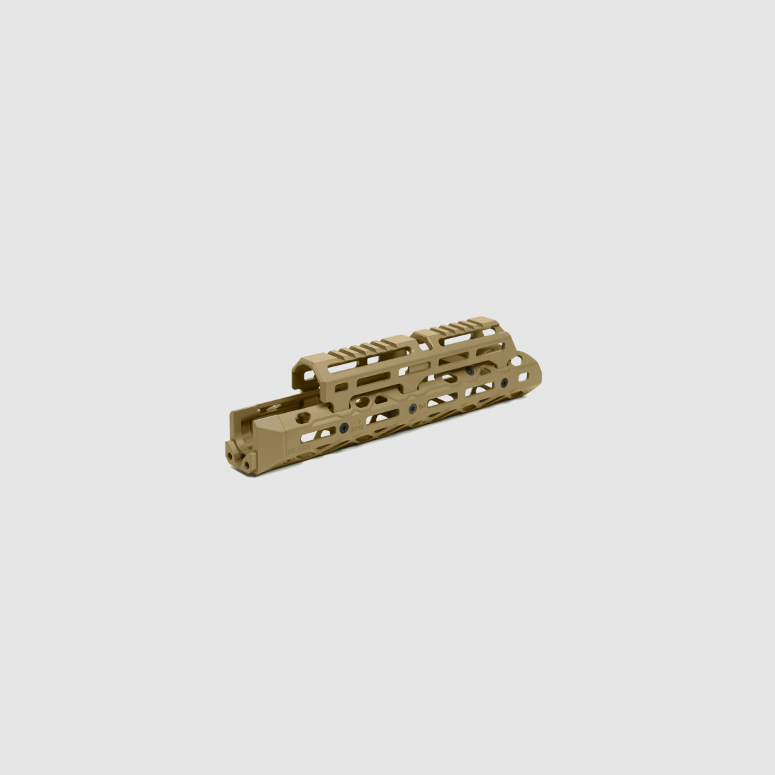 KPYK Medium AK M-LOK Handschutz mit langem Gasrohrcover CRC 1U020B Coyote Tan