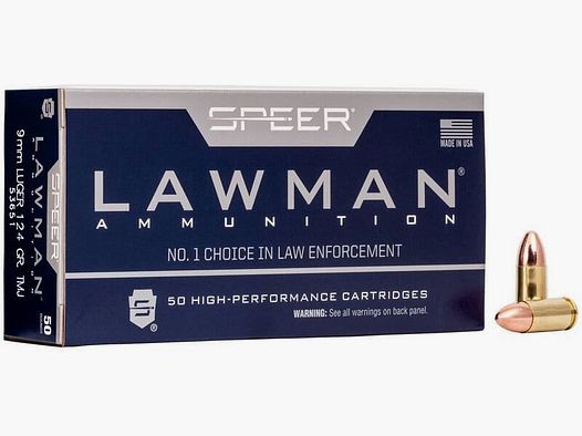 Speer Lawman 9 mm Luger 124 gr. Vollmantel - 50 Stk.