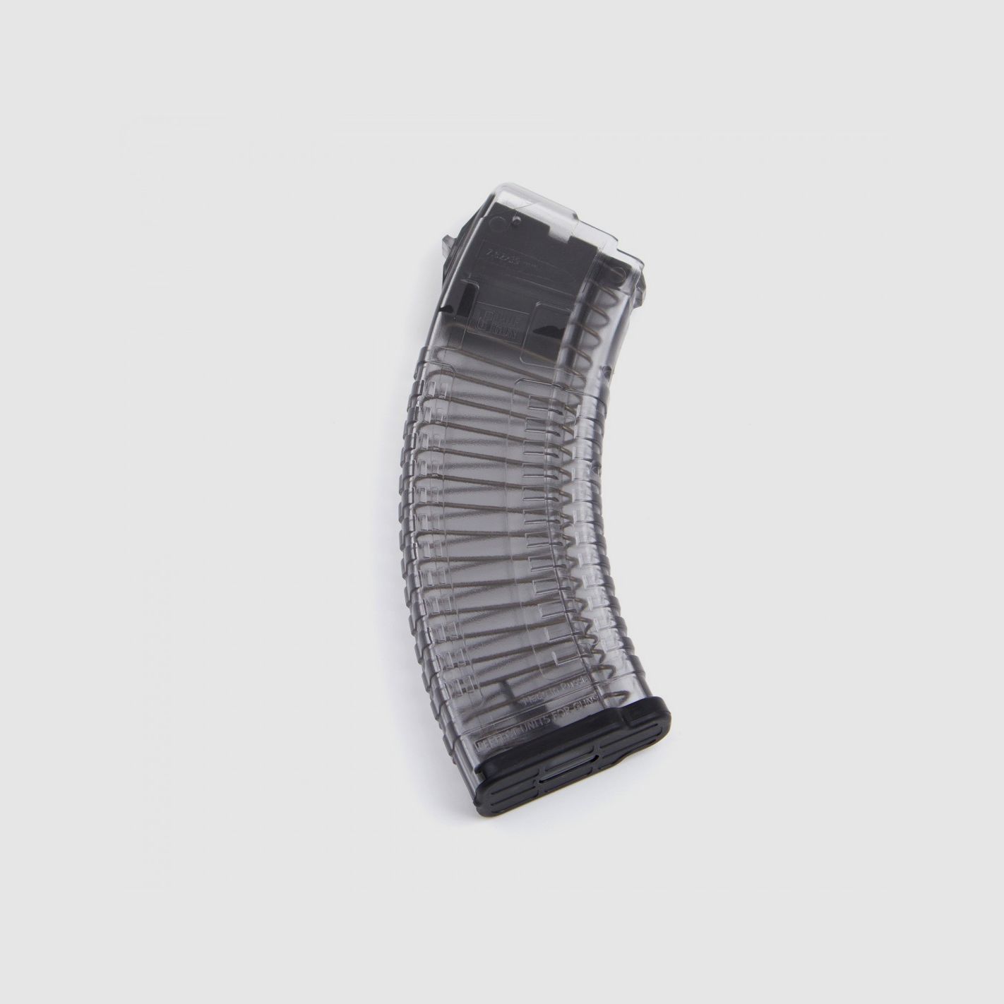 PUFGUN CARGADOR DE 30 DISPAROS PARA AK/SAIGA CAL. 7,62X39MM TRANSPARENTE, imagen 2 de 3