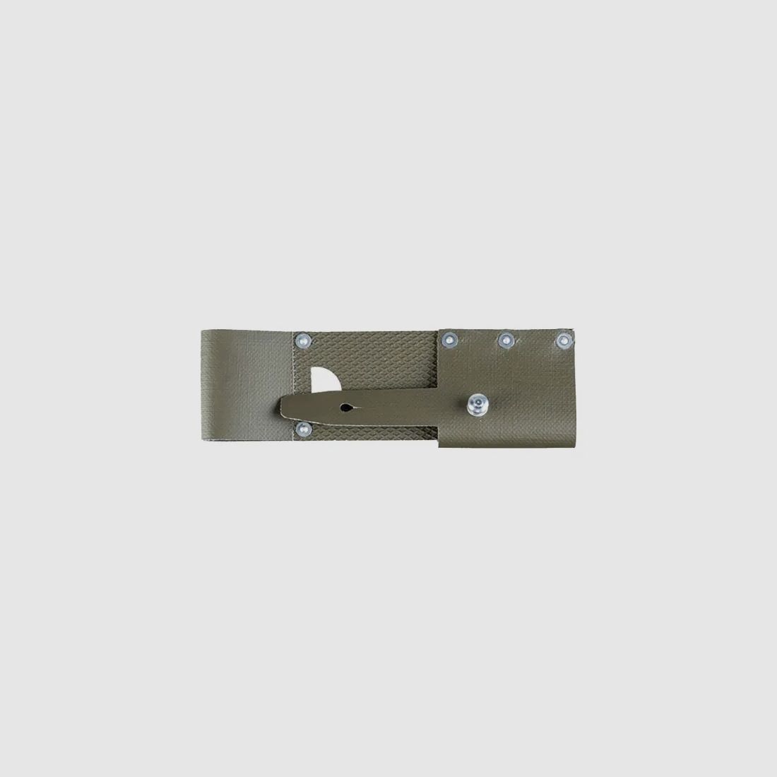 Bayonet belt buckle, plastic, olive, like new (stock item)