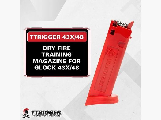 CARGADOR TTRIGGER ENTRENAMIENTO EN SECO GLOCK 43X-48 ROJO