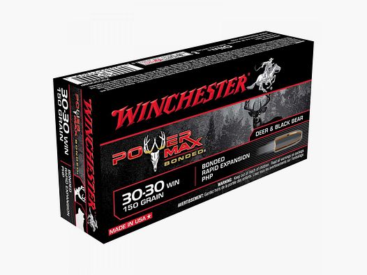Winchester Power Max Bonded .30-30 Win. 100GR Bonded Rapid Expansion PHP 20 cartridges