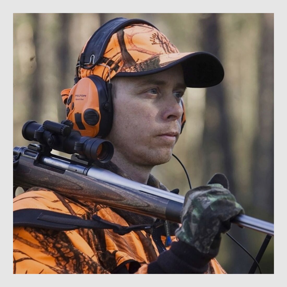 3M Peltor Active Hearing Protection SportTac Olive/Orange