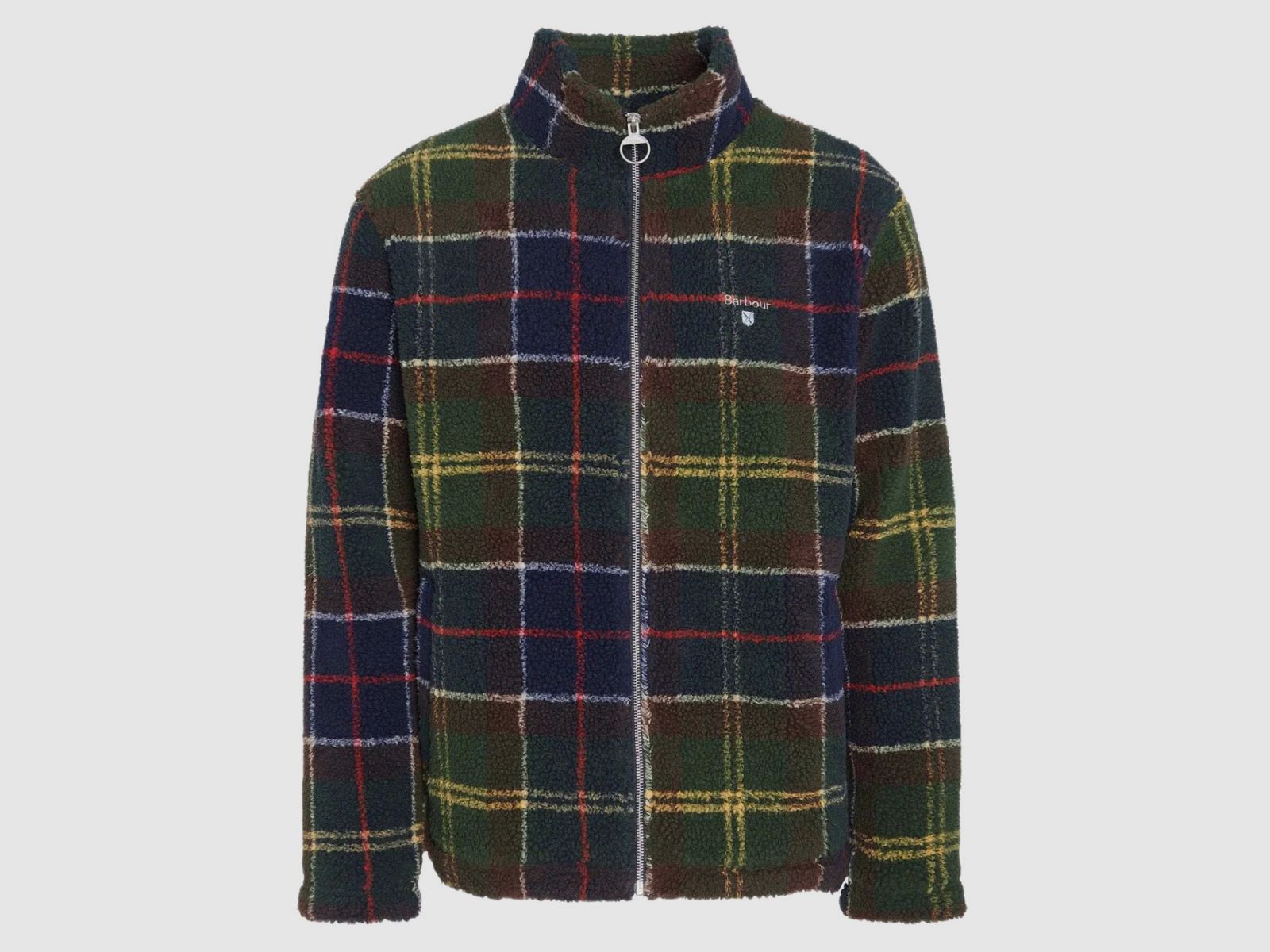 BARBOUR Fleece Jacket Tartan Sherpa Classic Tartan