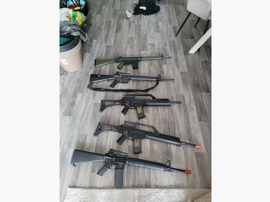 5 airsoft Gewehre zu verkaufen (kellerfund)