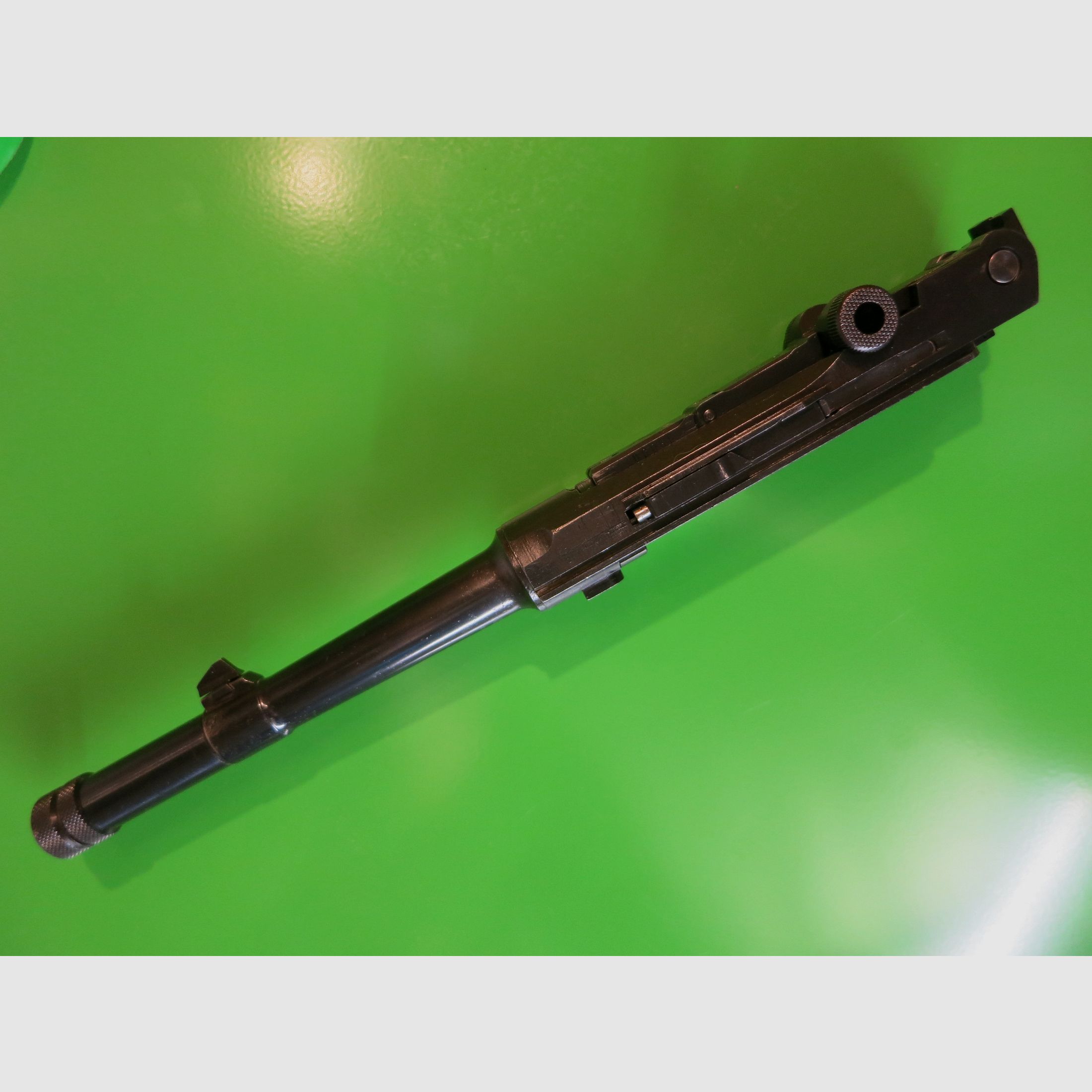 Parabellum pistol, Luger pistol 08, caliber 22lr, ERMA exchange system in original 08 barrel #55-