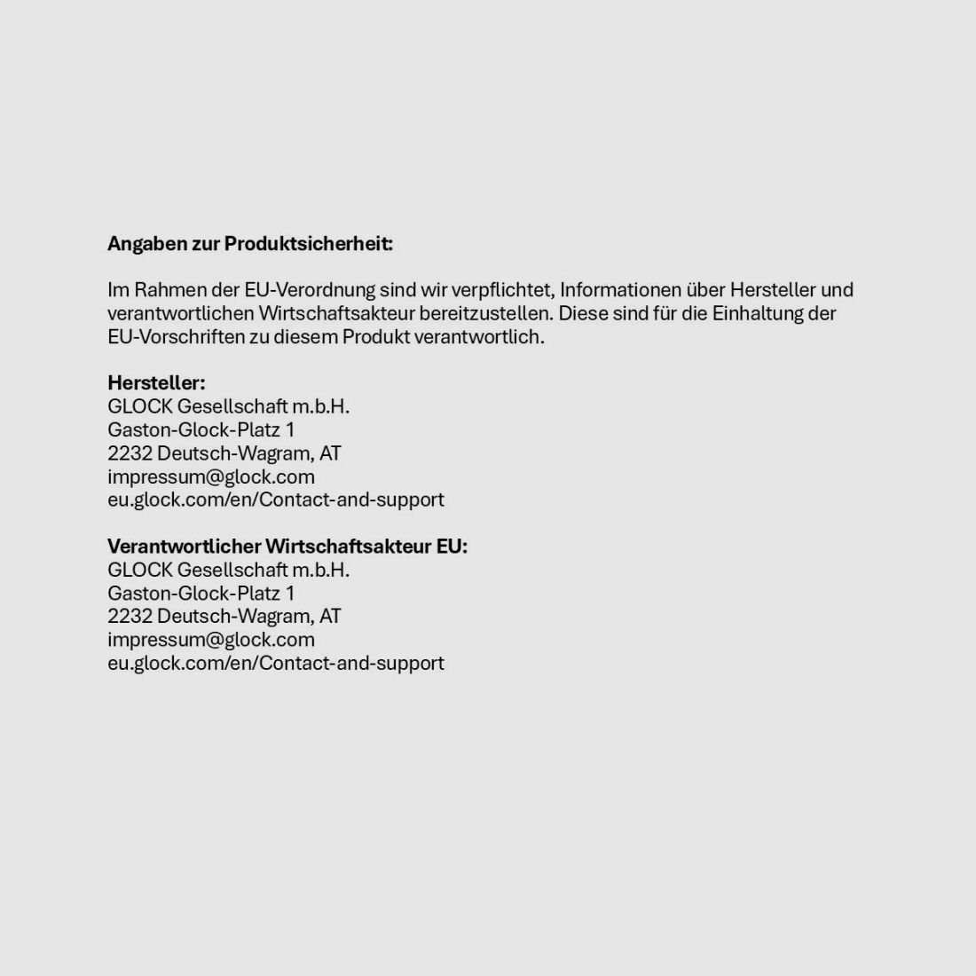 Glock Glock (Gen5): nachleuchtende Visierung feststehende Kontrastkimme 6,1/-Korn 4,1(Stahlausführung)