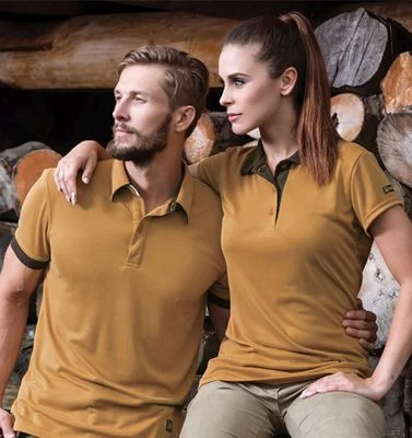 Tagart Polo Shirt with Collar for Women Honey, image 8 of 8