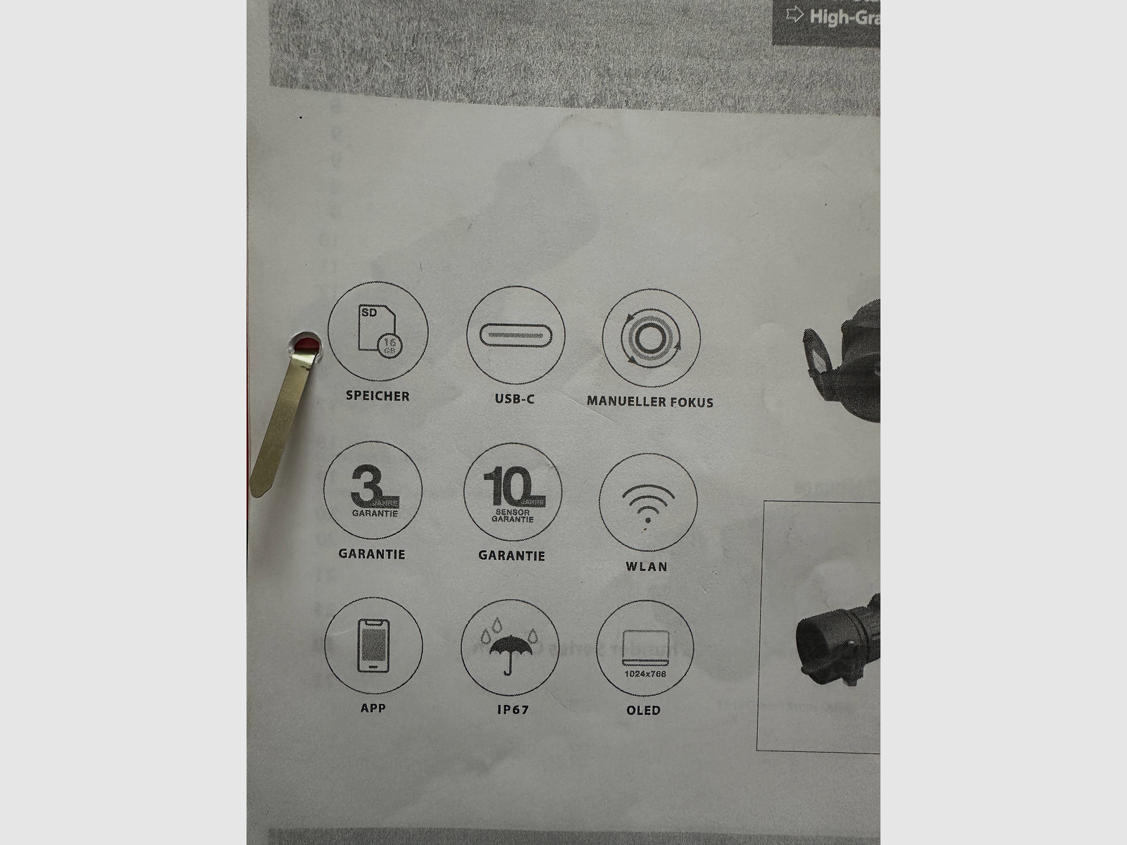 Hicmicro TE19 C thermal imaging attachment