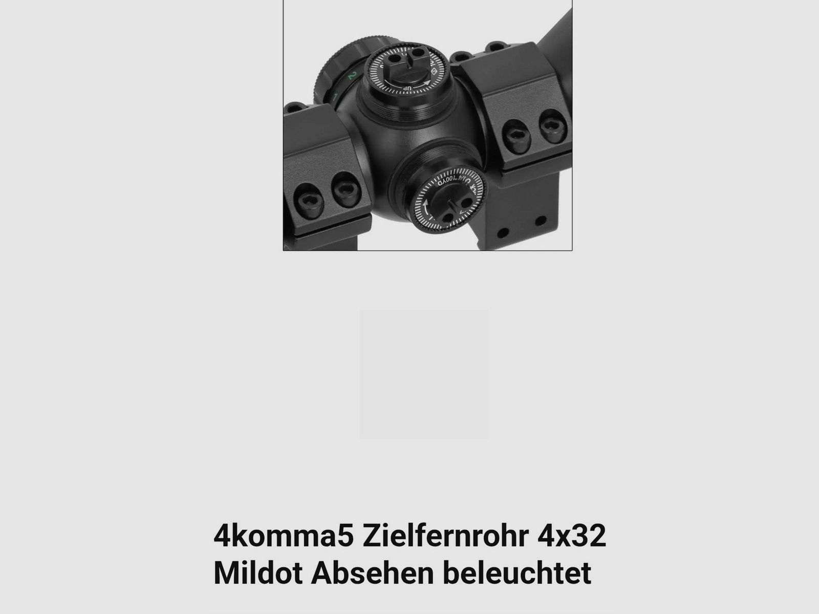Scope 4×32 Mildot reticle illuminated