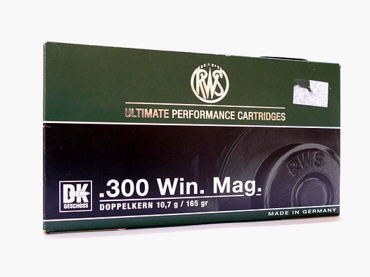 RWS .300 WinMag DK 10.7g/165gr rifle cartridges