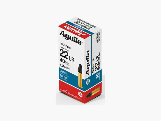 Aguila Subsonique SP 40gr - 22LR - (x50)