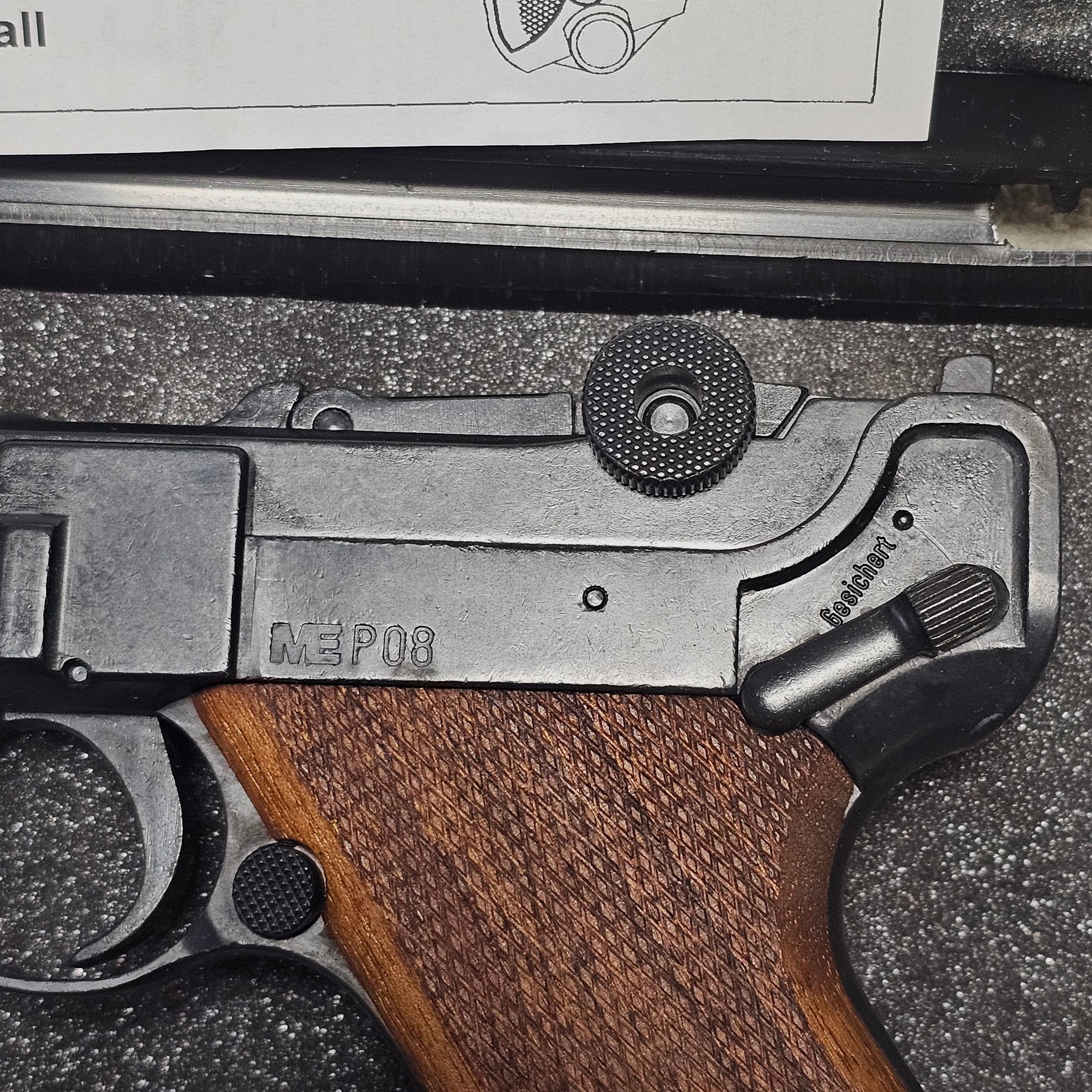 Blank firing pistol ME P08