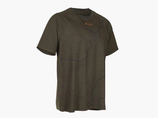 T-SHIRT ALPHA SS RE-ECO PRINTED GREEN SWEDTEAM