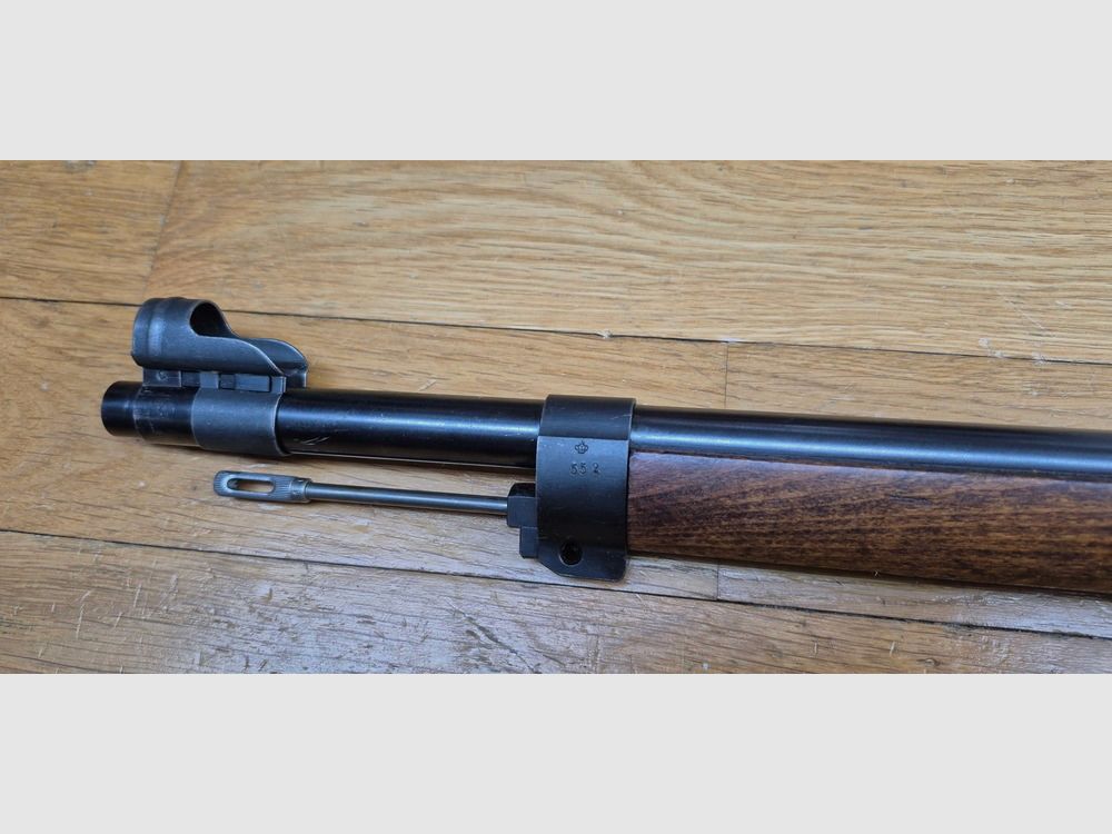 Sehr schönes Wettkampfgewehr schwedisches Mauser M96 – Herstellung Carl Gustav von 1919 – Originalkaliber 6.5×55 schwedisch – Magazin auf einen Schuss beschränkt – Mauser Familie 1893 – Präzisionsvisier – Schwedische Mechanik – Brünierung 97% – Wunderschöner Lauf – Wettkampfwaffe – Kategorie D – TBE+, Bild 37 von 37