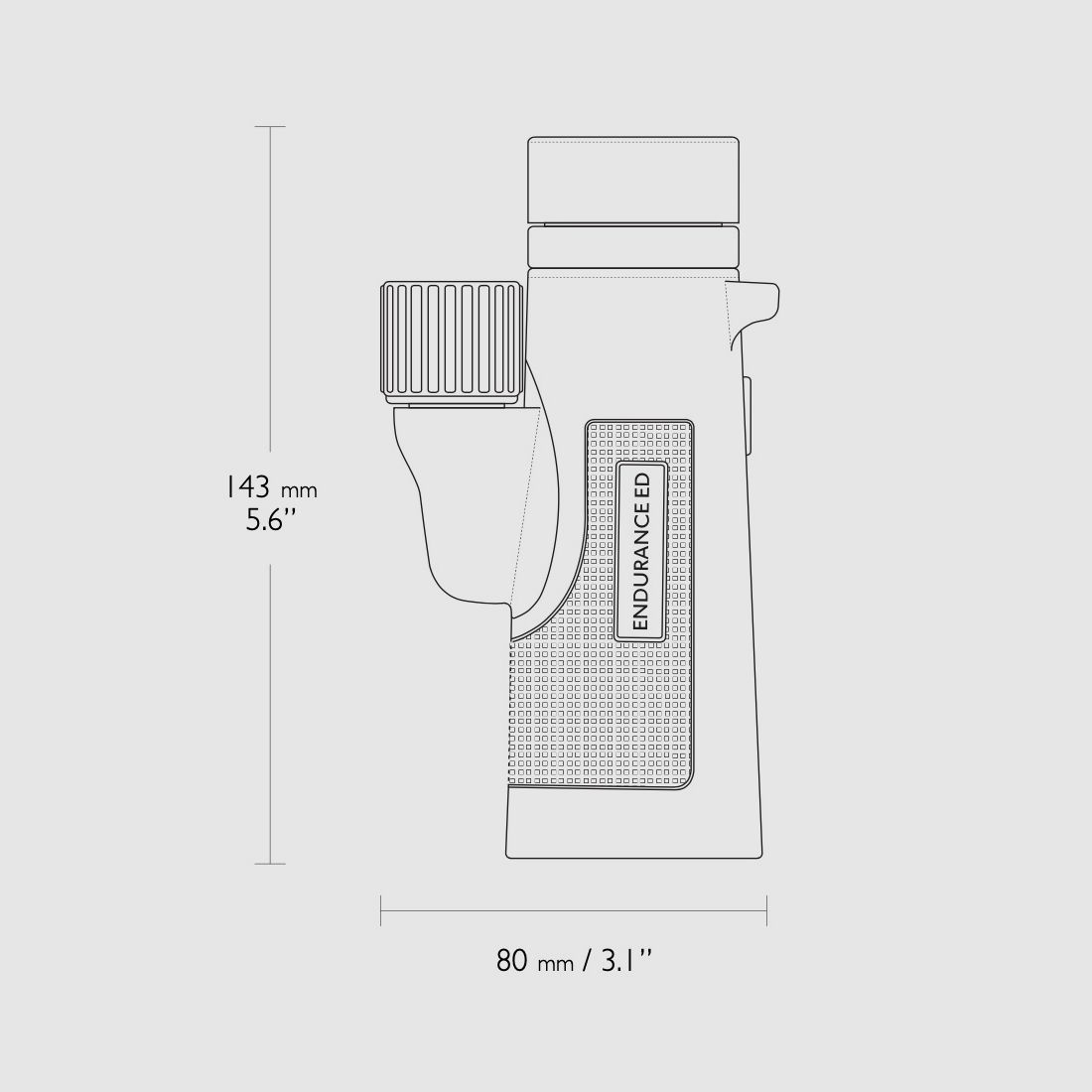 HAWKE 36321 Monokular Endurance ED 10x42 Grün
