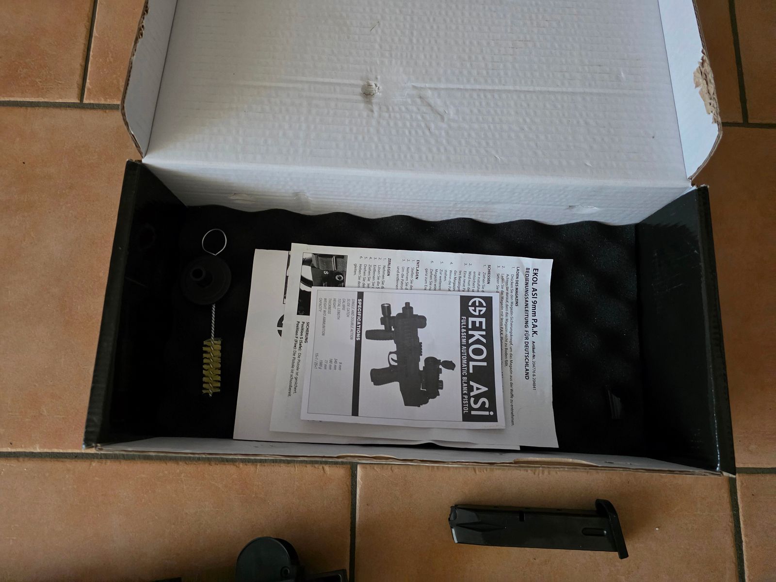 Ekol Asi Pak pistola de máquina 9mm Schreckschuss Gas