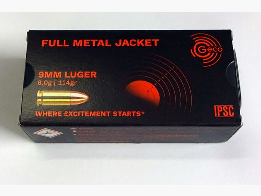 GECO 9 mm Luger - 124 grains VM