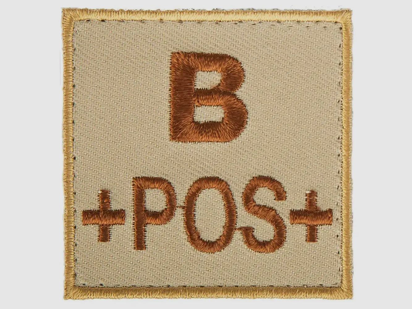 A10 Equipment Blutgruppenpatch Blutgruppe B positiv sand