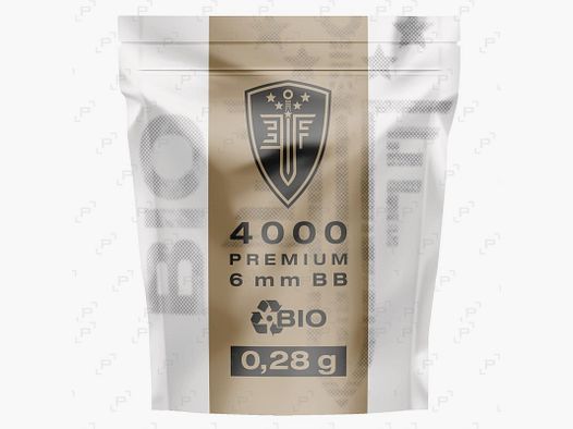 Zak van 4000 biologisch afbreekbare witte ballen ÉLITE FORCE PREMIUM BIO Kaliber 6 mm / 0,28 g