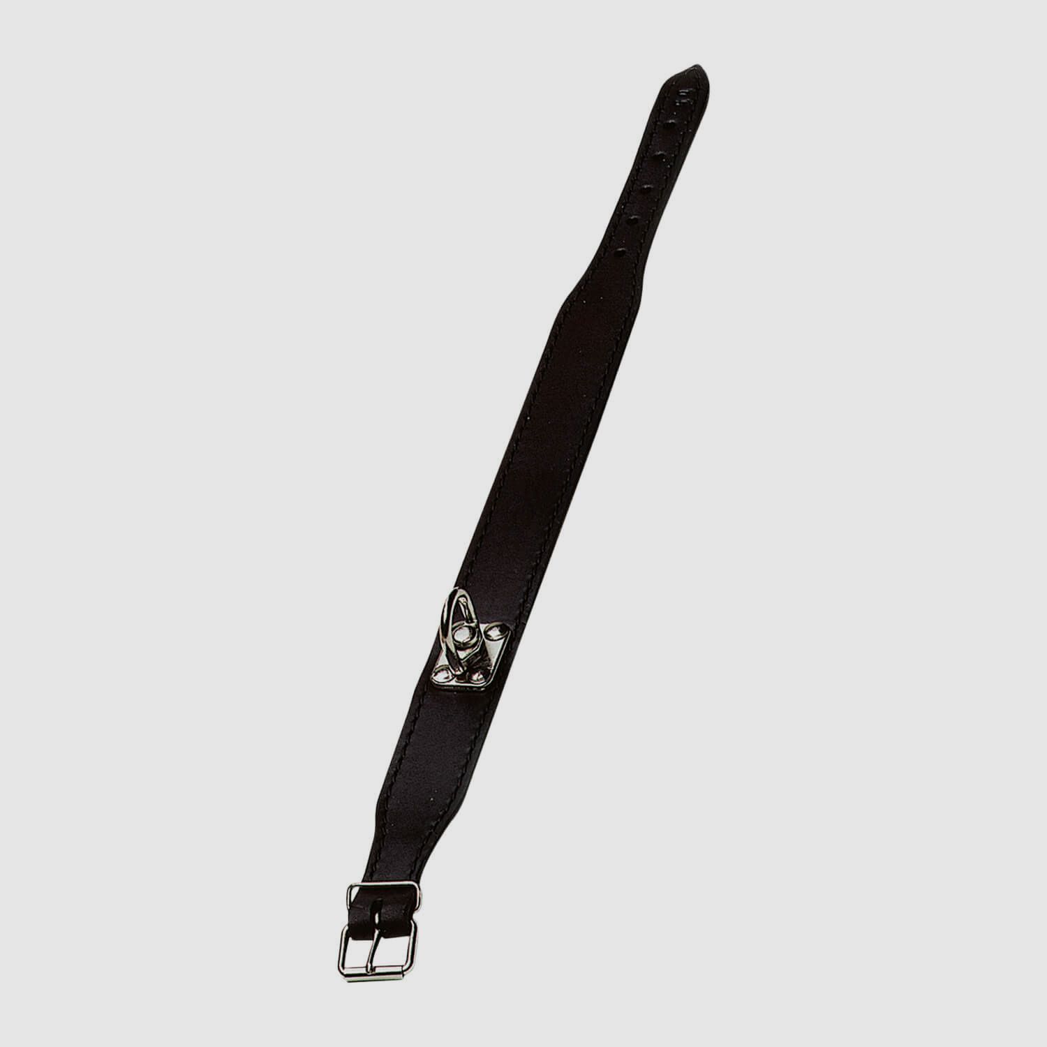 Schweißhalsung Leder Braun - S