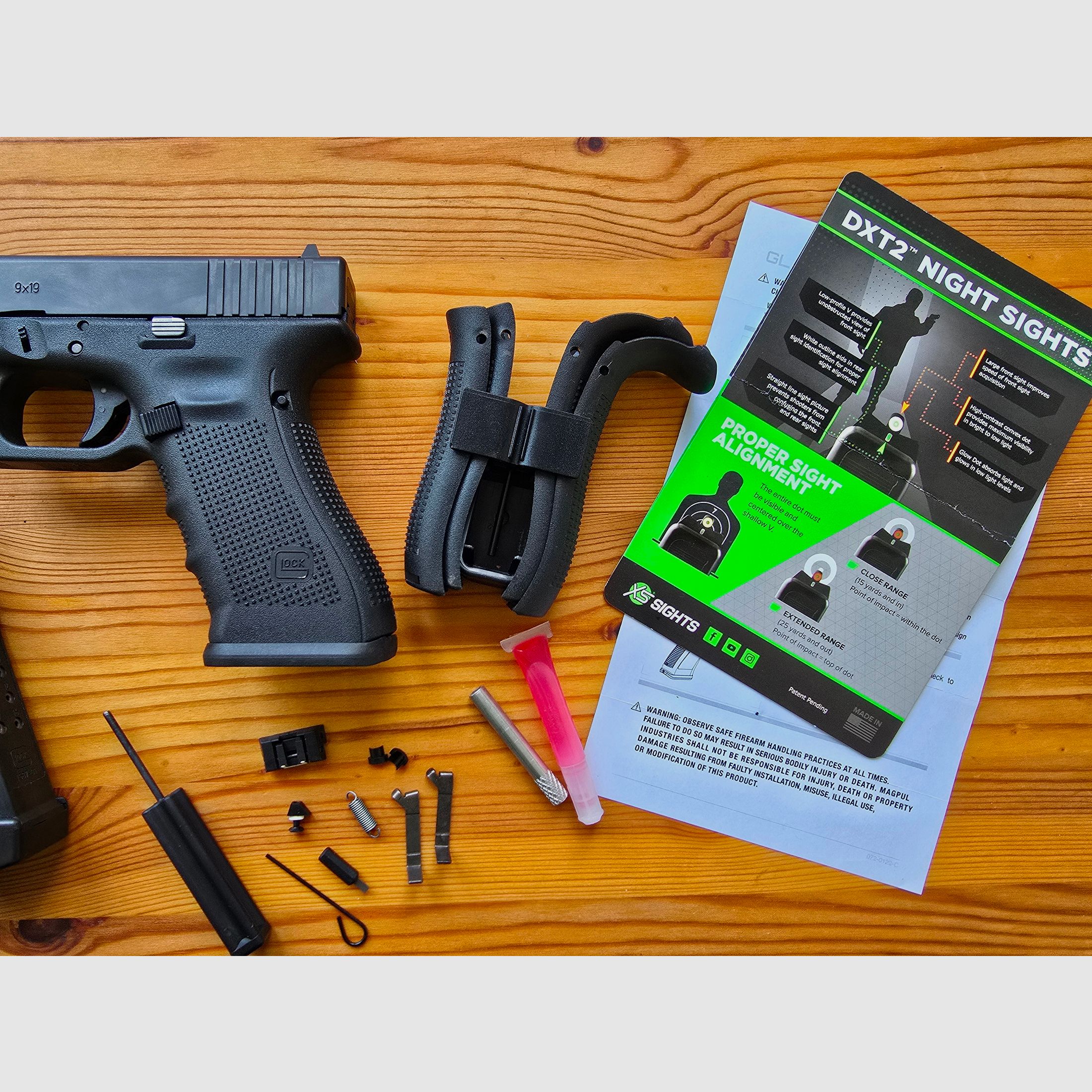 Glock 17 Gen 4 mit XS Sights Tritium | Komplettpaket
