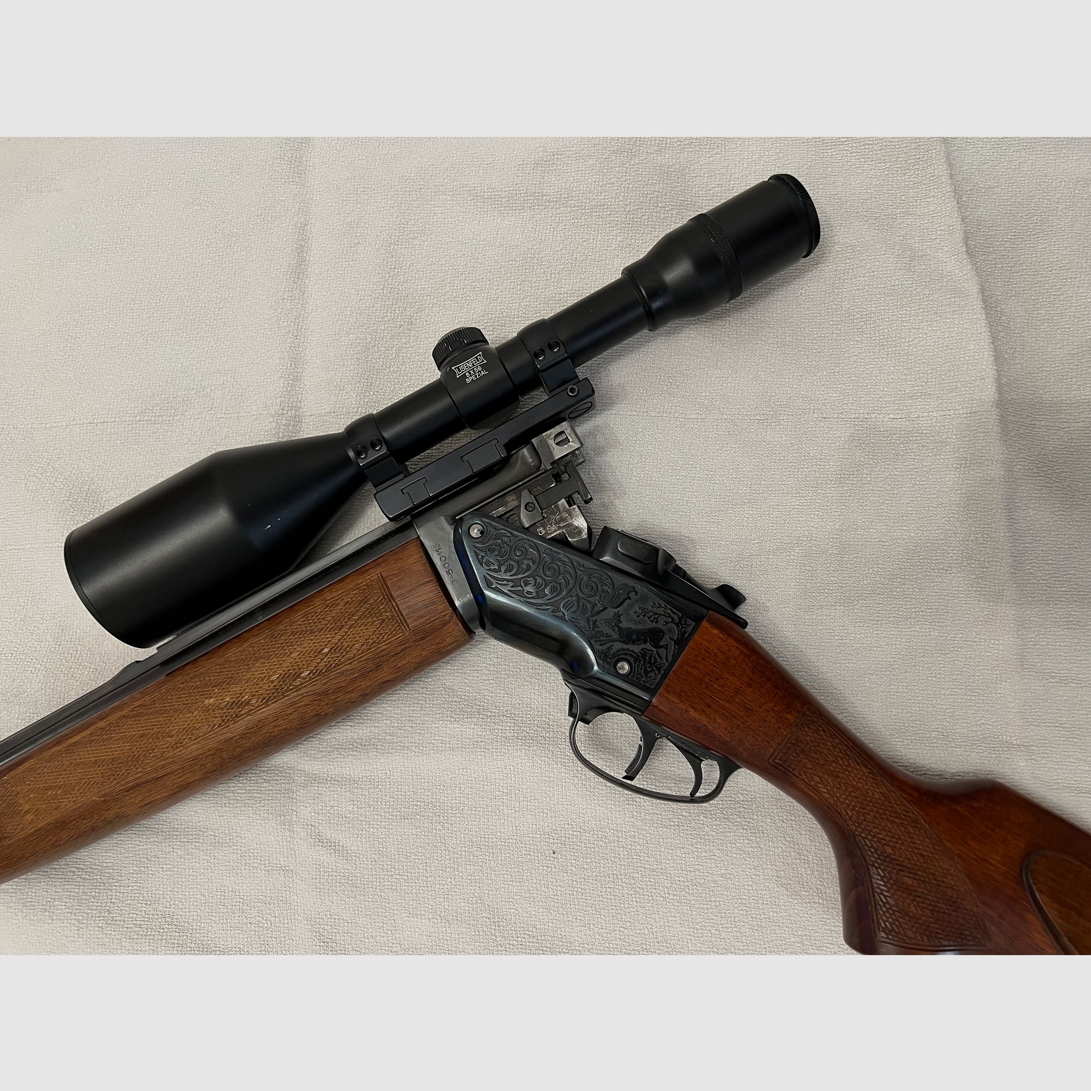 Bockbüchsflinte Bbf Zbrojovka BRNO ZH 307 Kaliber 12/70, .22Hornet ZF Lisenfeld 8x56 Spezial