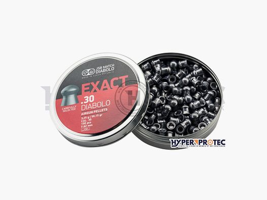 Plombs JSB Exact Tête ronde 7.62 mm (cal.30) - 3.25g