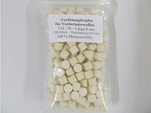 Dämmfilze trocken .36 Stärke 8mm