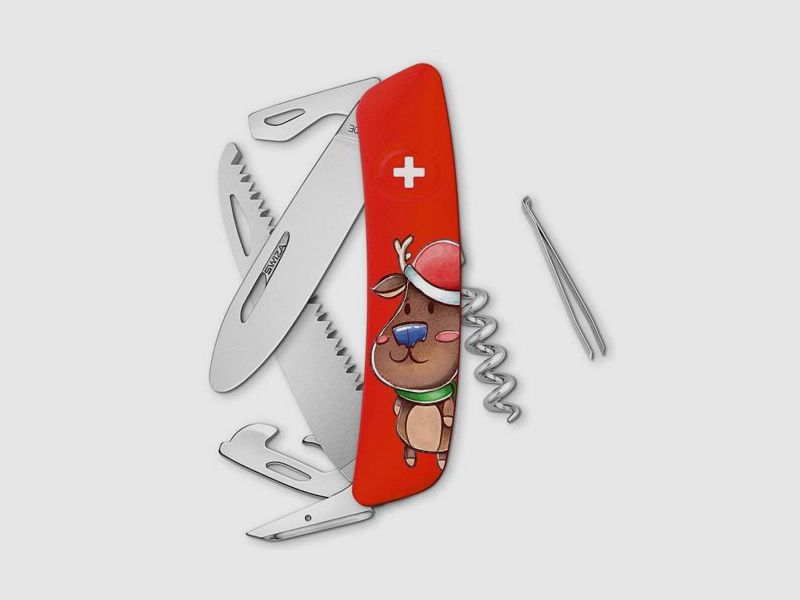 Couteau de poche pour enfants SWIZA - J06 Junior X-MAS DEER