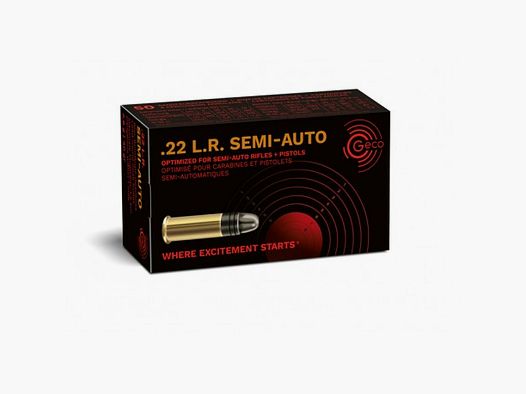 Munición GECO .22 LR SEMI-AUTO 2,6 g