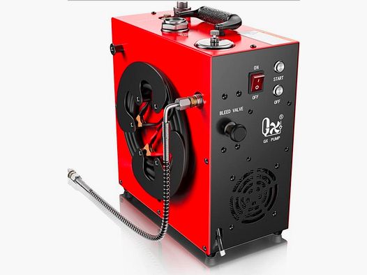 GX PUMP GX-E-CS4 PCP compressor, 350 W, 5800 Psi/400bar, water and fan cooling, 5 hours continuous operation