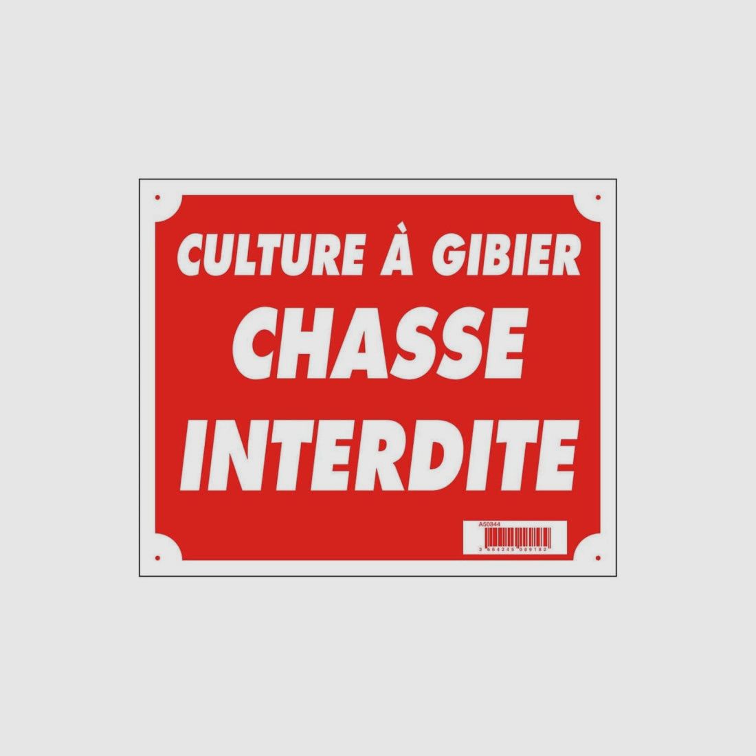 Akilux Panel "Game Culture Hunting Prohibited" 30 x 25 cm