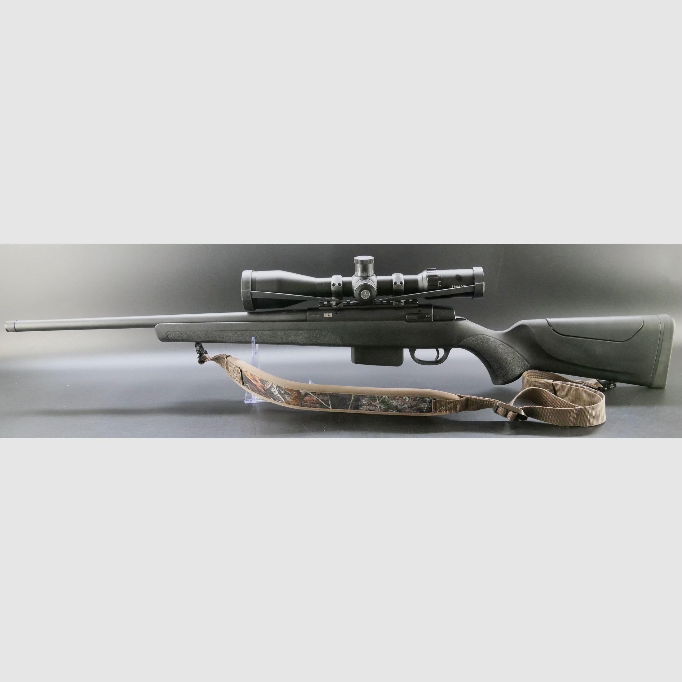 Brenner BR20 .308Win; Stahl-Picatinny, Stahl Hawke Montage und HAWKE Zielfernrohr Vantage 4-16x50