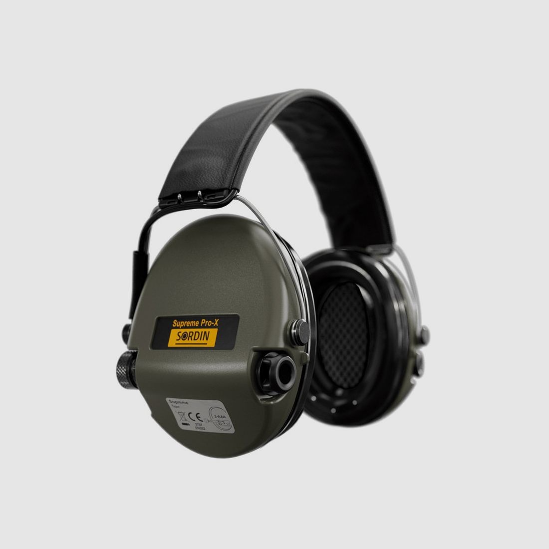 Sordin Supreme Pro X Kaki Gel Headset, image 2 of 3