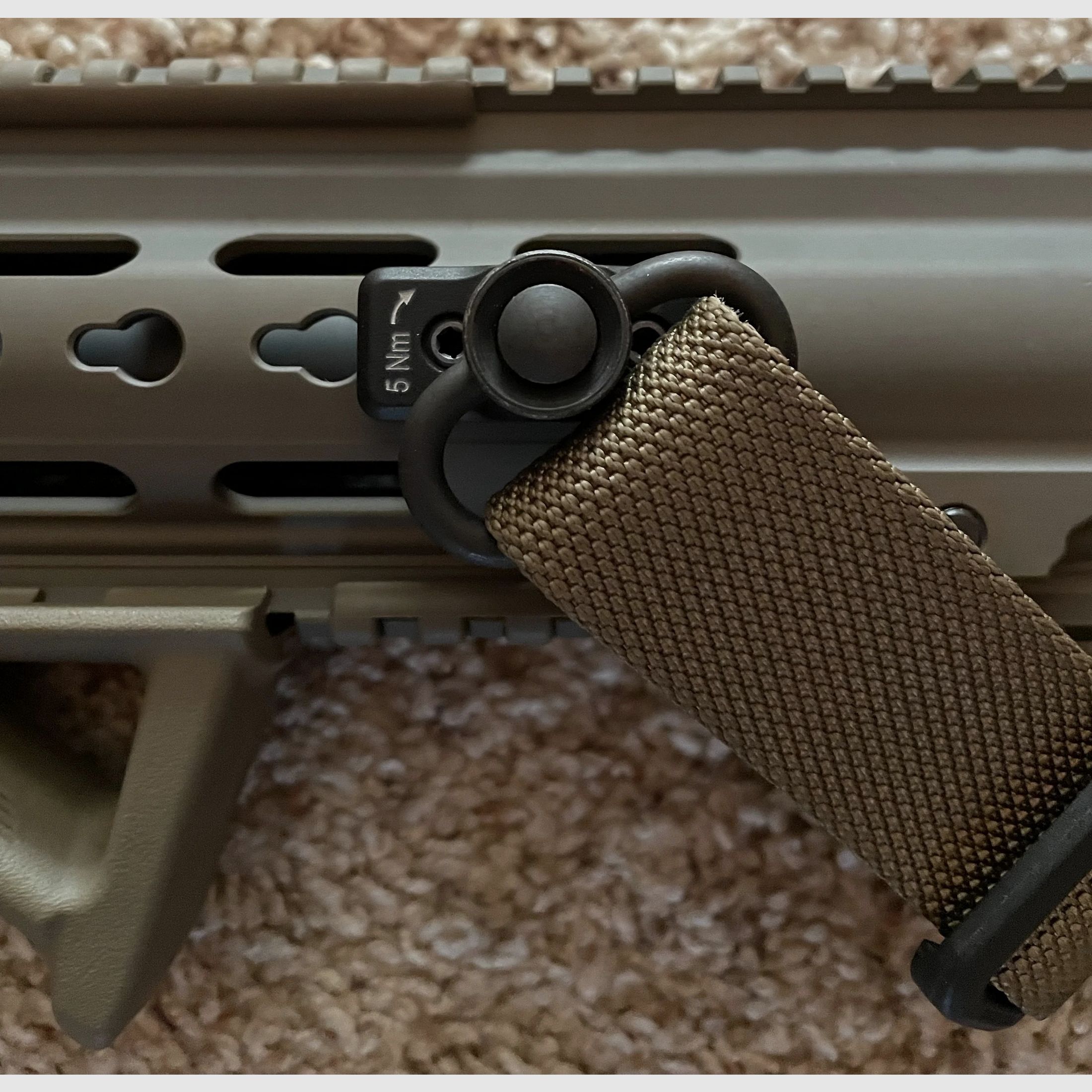 HK FlushCup QD Adapter für Hkey SlimLine Handschutz - NEU - Heckler & Koch Mr223 Mr308 Sp5 HK243 G95k Riemen