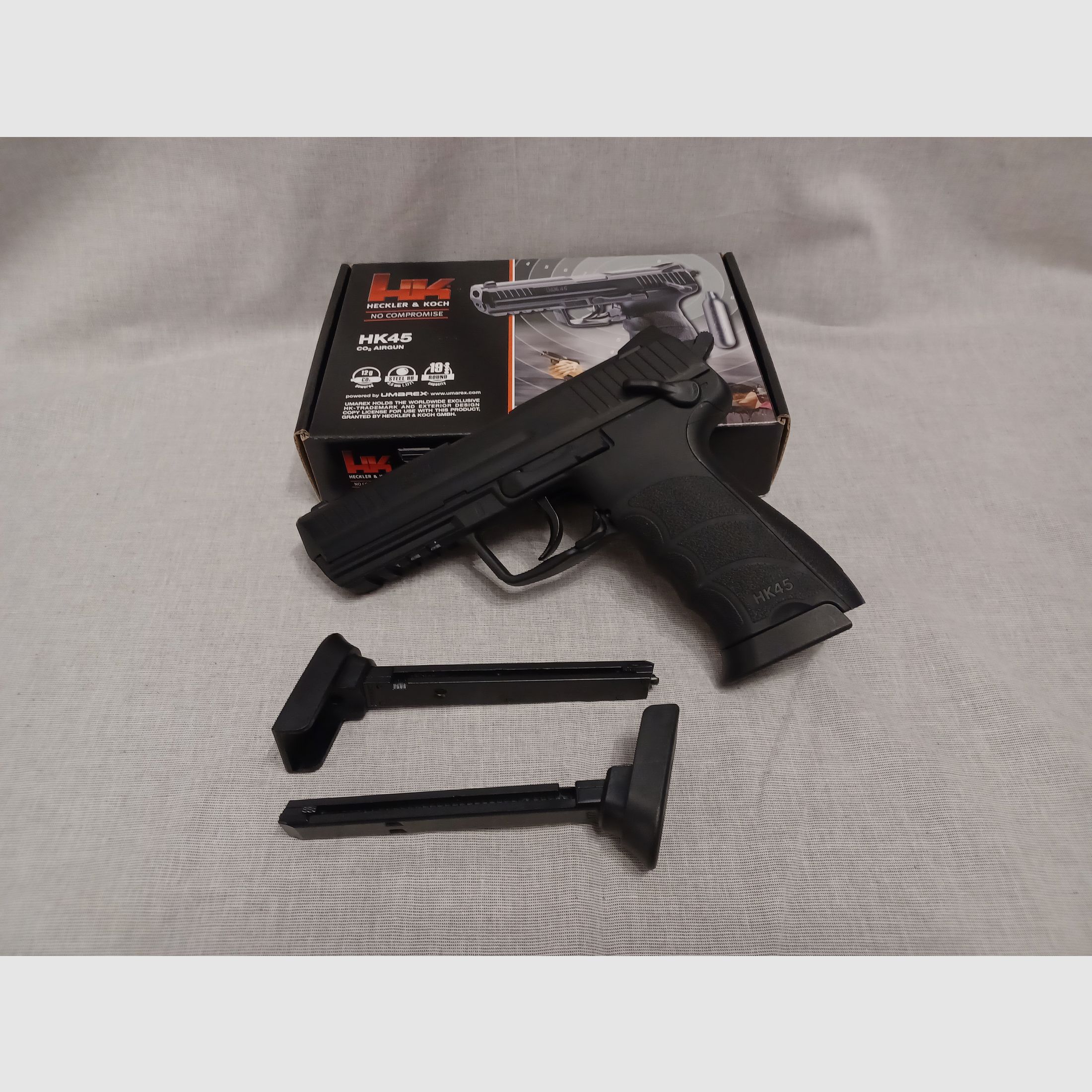 Heckler & Koch HK45 / 4,5 mm BB / CO2 / Pistole / OVP (36)