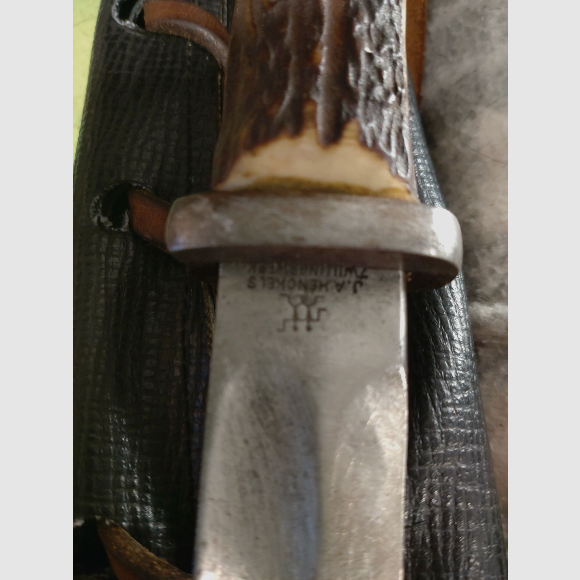 Bayonet M 84/98 "W18" Manufacturer: J.A. Henckels Zwillingswerke, Grip scales horn, Price negotiable